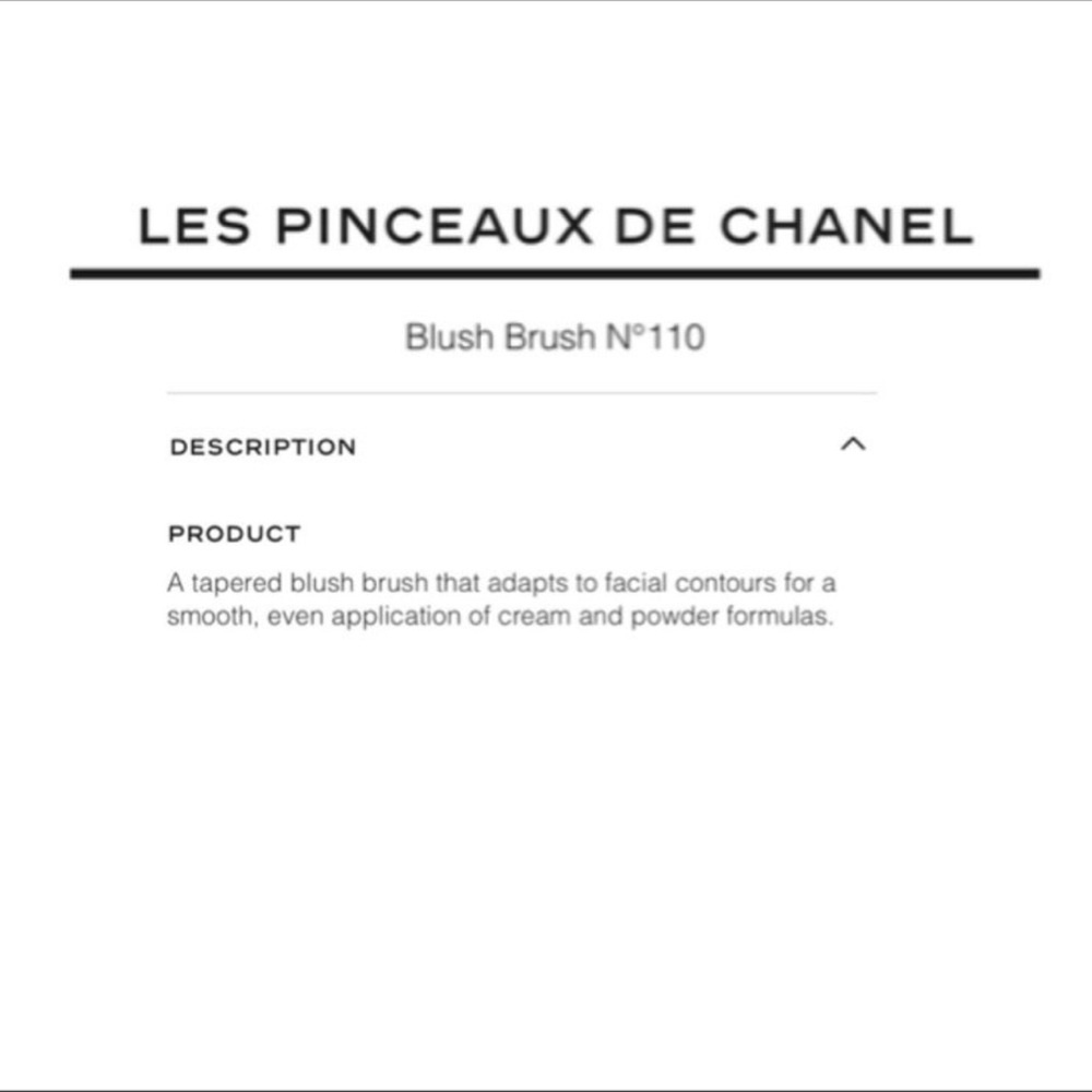 Chanel Nº 110 Blush Brush LES PINCEAUX DE CHANEL
    ~NEW~ - Picture 5 of 10